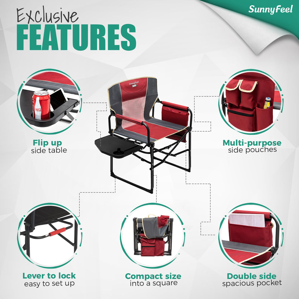 SUNNYFEEL chair weight capacity and sturdy steel frame.