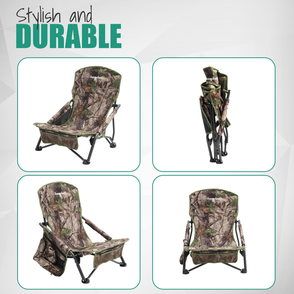 SUNNYFEEL carry bag and chair setup image highlights quick portability for outdoor trips