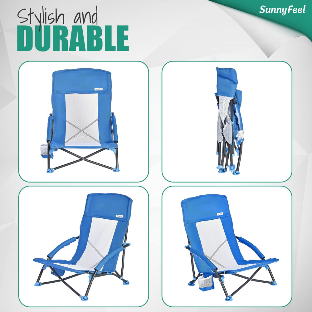 SUNNYFEEL easy-setup design helps you sit quickly at beach or park.