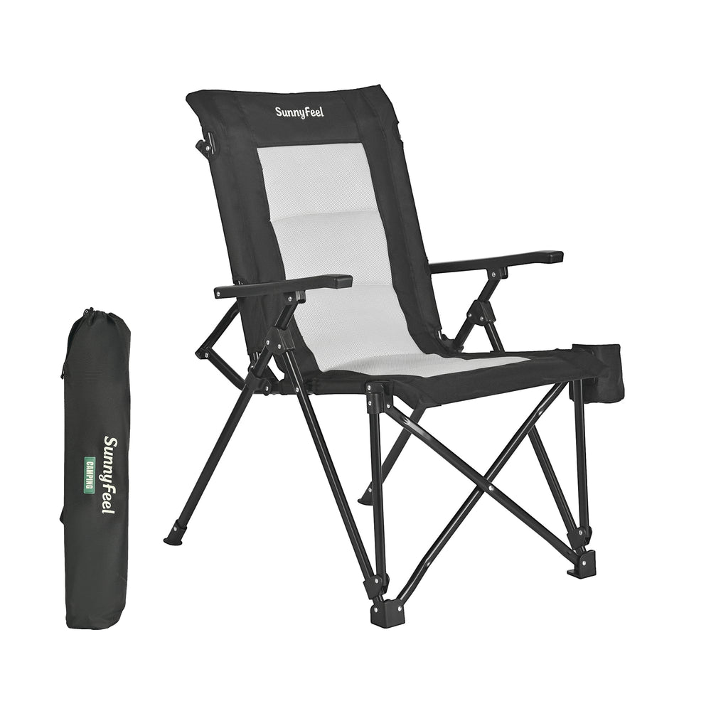 SunnyFeel ergonomic high-back chair in setup position for quick seating