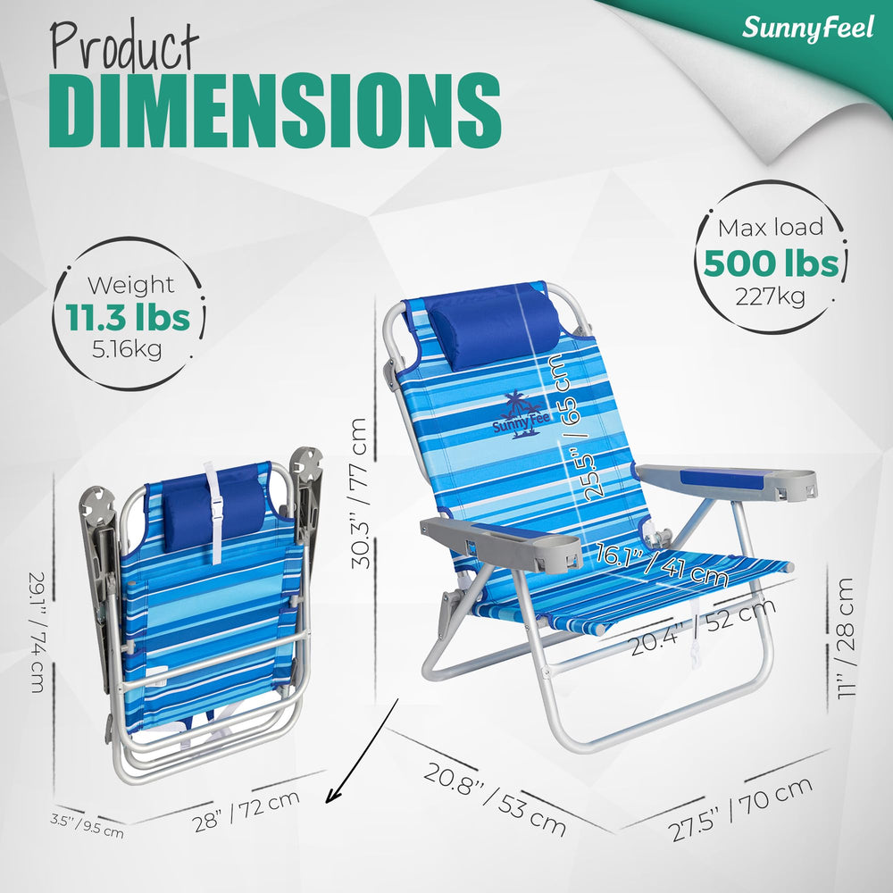 SunnyFeel chair back view showing high back support for all-day comfort