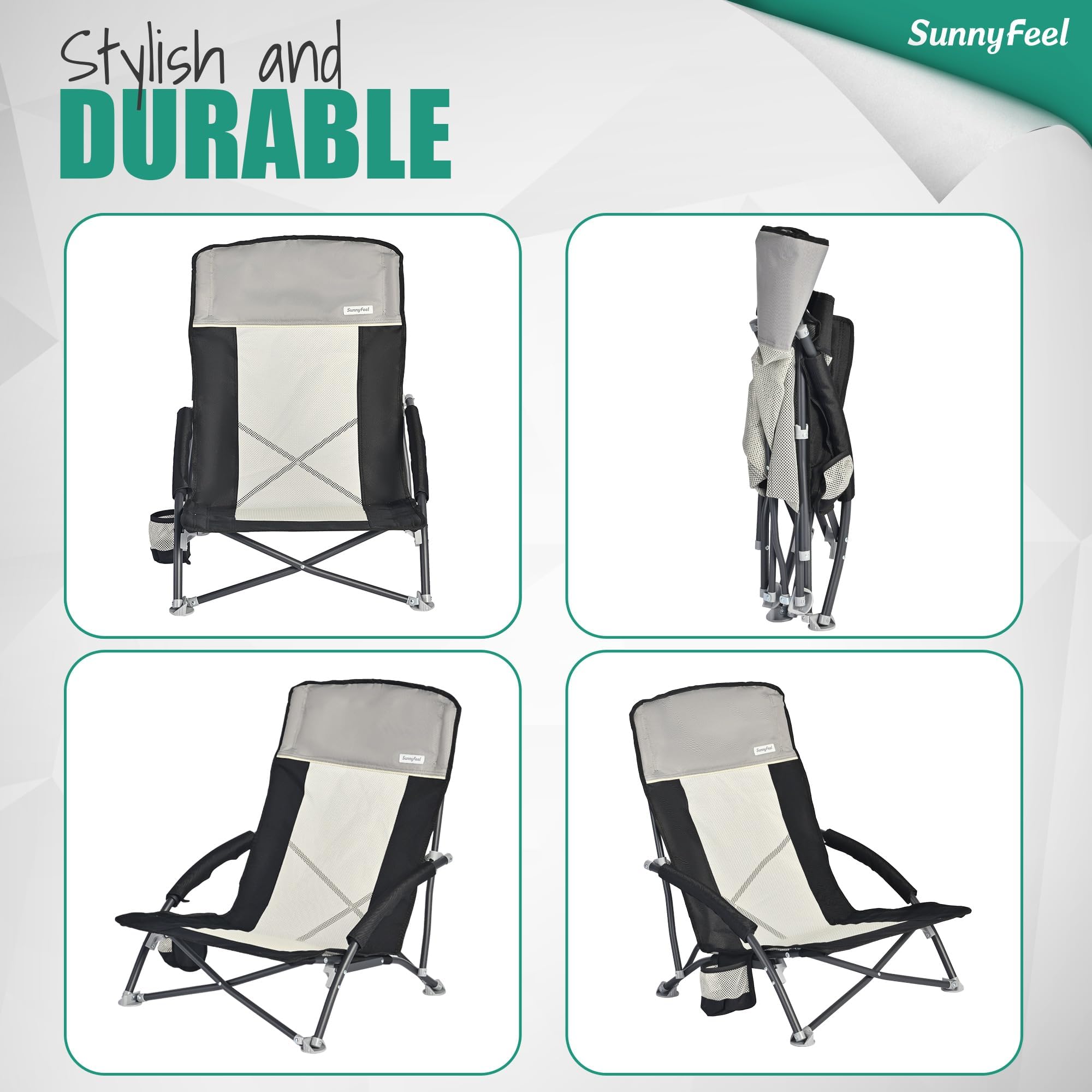 SunnyFeel chair multiple uses suitable for camping, picnics, and concerts