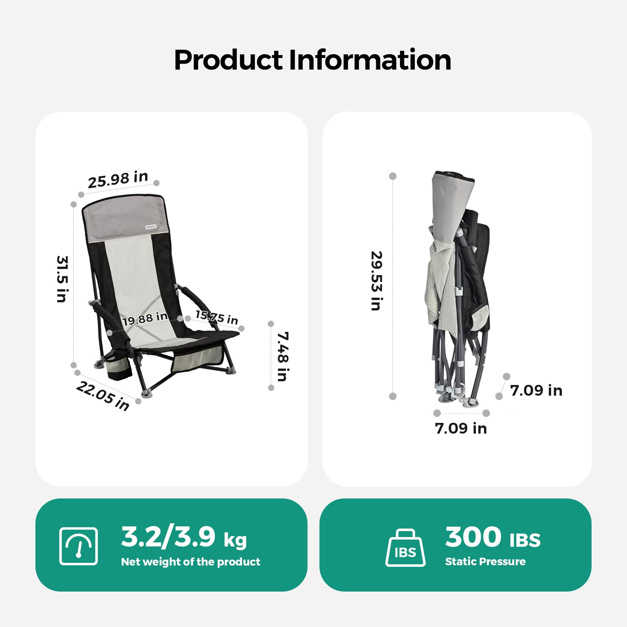 SunnyFeel chair side pocket and cupholder provide easy access to drinks and essentials