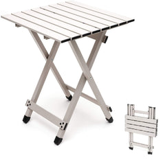 Sunnyfeel folding camping table open-top ready for quick setup on outdoor trips