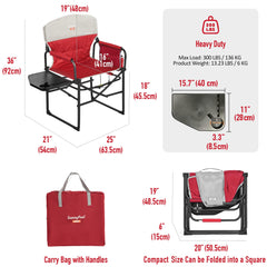 SunnyFeel heated chair heat dial showcases adjustable warmth for chilly evenings.