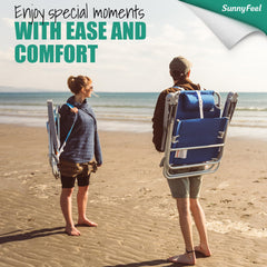 SunnyFeel lightweight aluminum frame provides sturdy support without bulk.