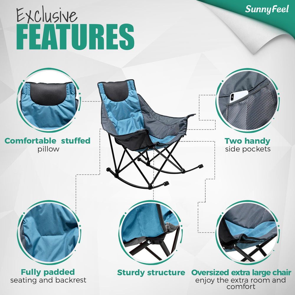 SunnyFeel outdoor chair by the beach supports comfortable lounging anywhere.