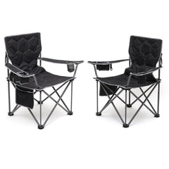 SUNNYFEEL oversized folding camping chair 2-pack ready for outdoor relaxation and seating.