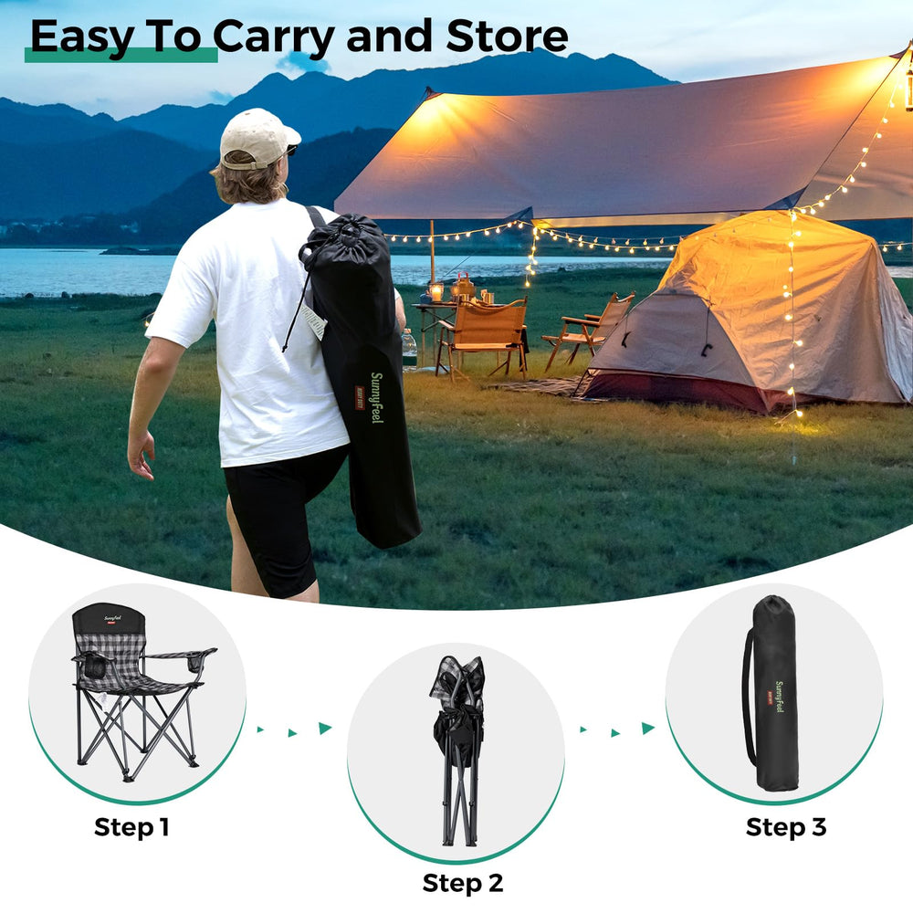 SUNNYFEEL beach setup demonstrating portable, compact outdoor seating