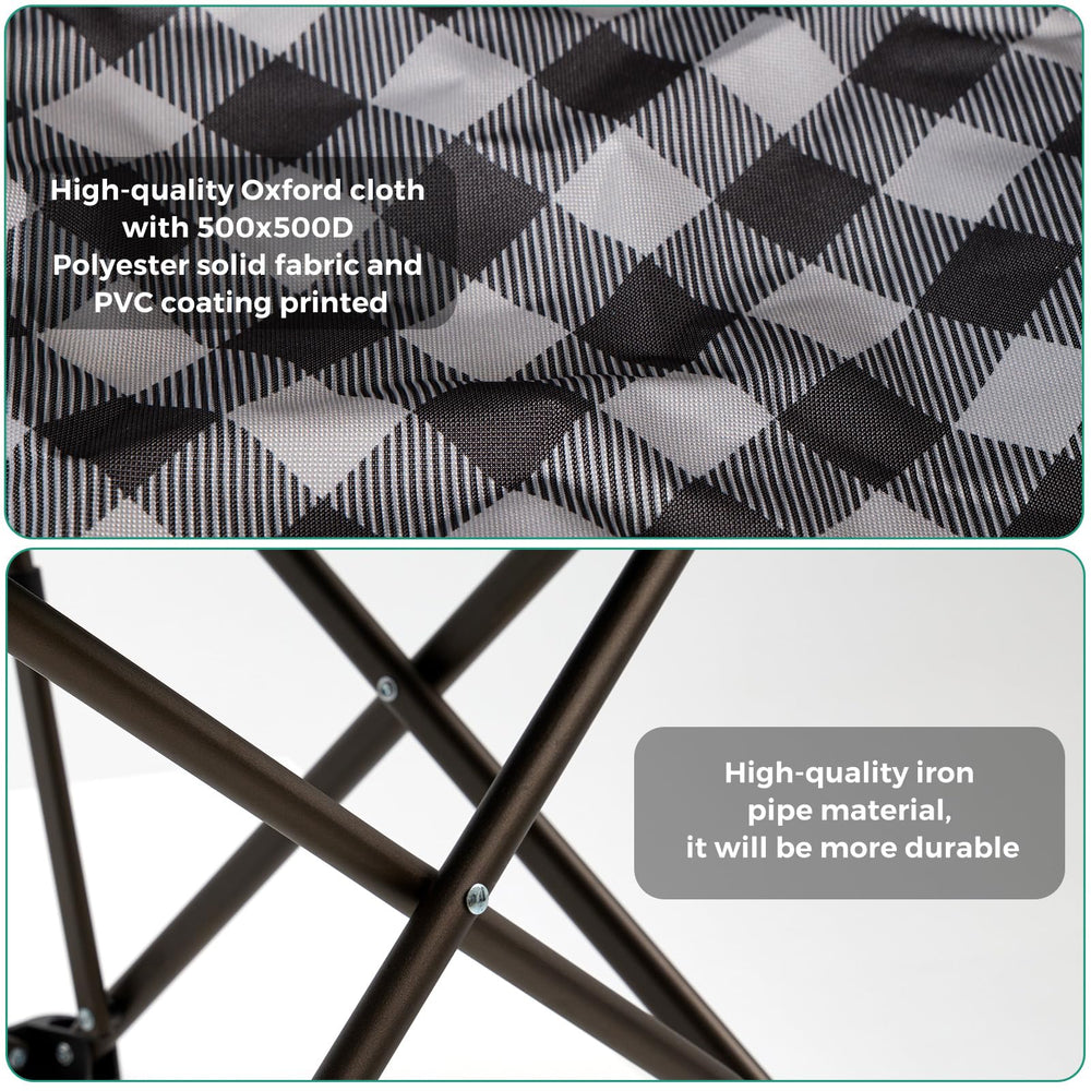 SUNNYFEEL chair in-use camping scene with spacious seating