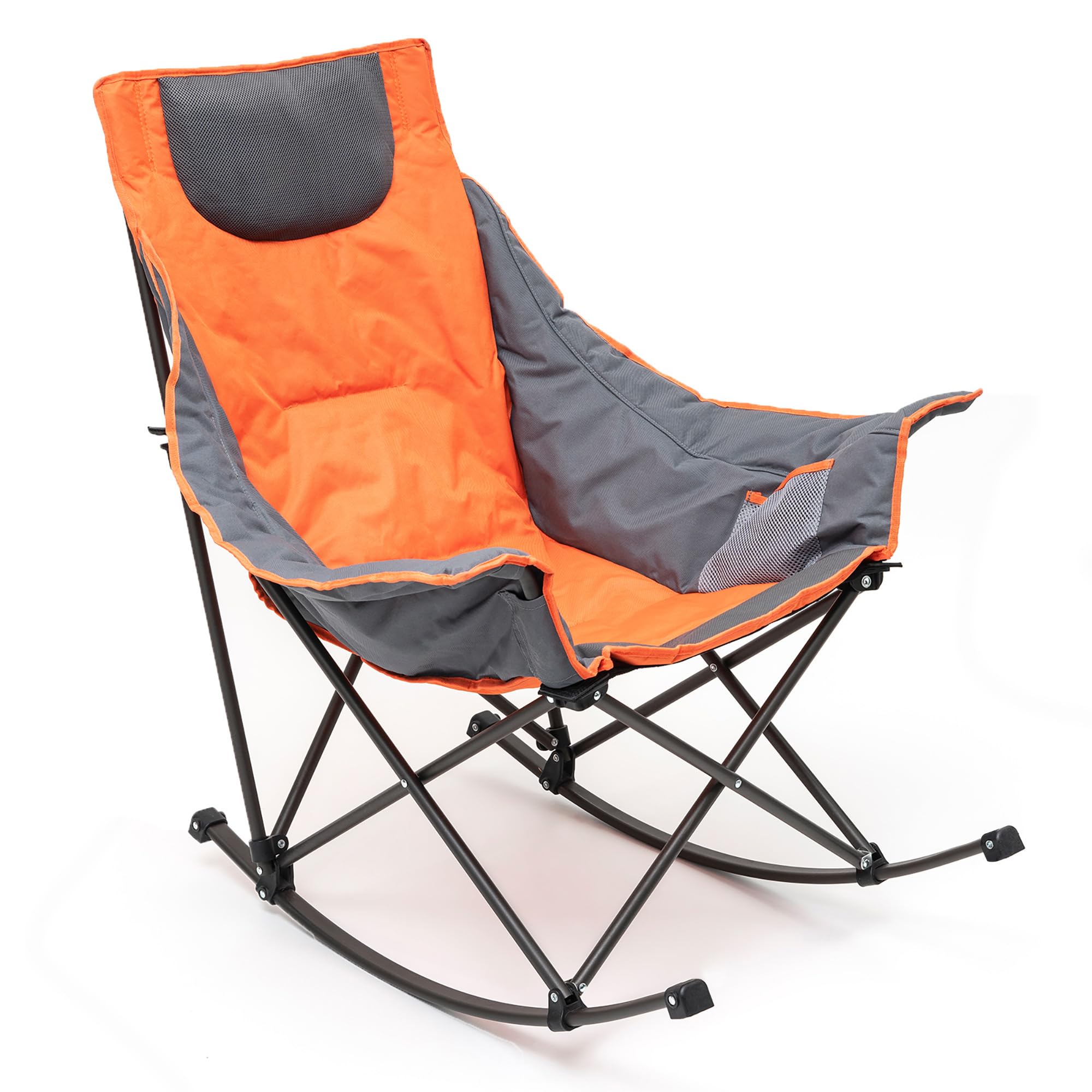 SunnyFeel oversized rocking camping chair offers spacious comfort for outdoor lounging