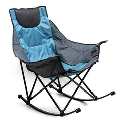 SunnyFeel oversized rocking chair with side pockets for hands-free camping essentials.