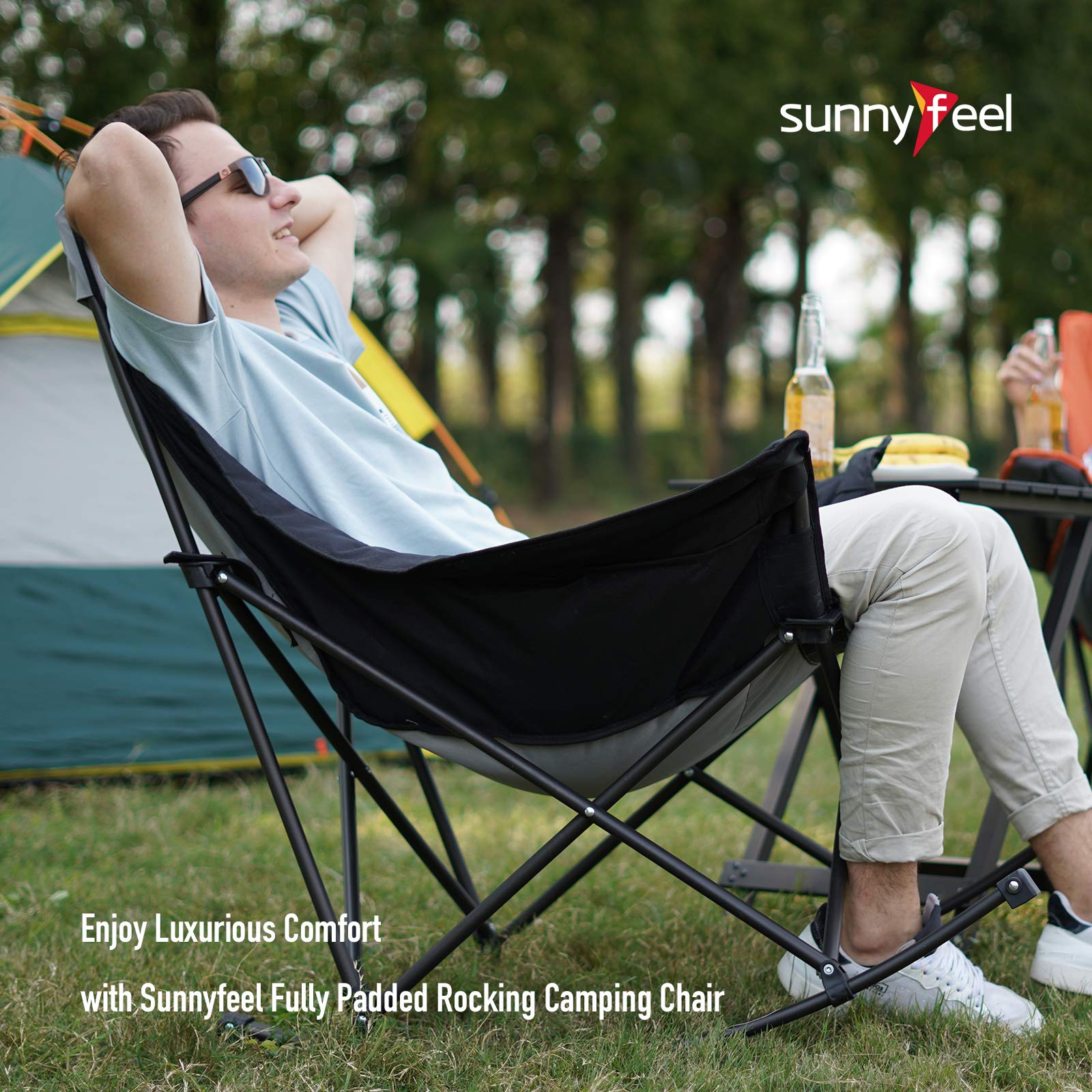 SUNNYFEEL oxford fabric with 3D mesh and foam padding keeps you cool and comfortable