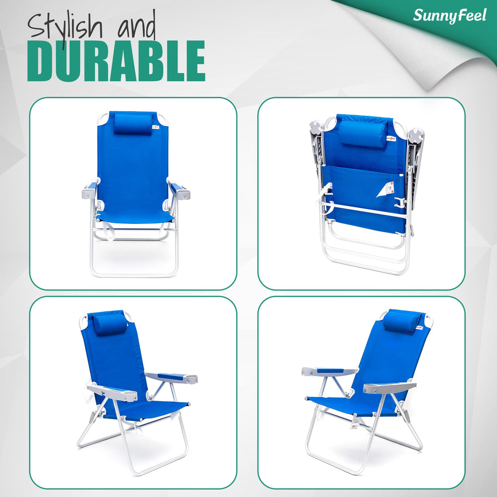 SunnyFeel breathable 600x300D Oxford cloth seat for day-long comfort.