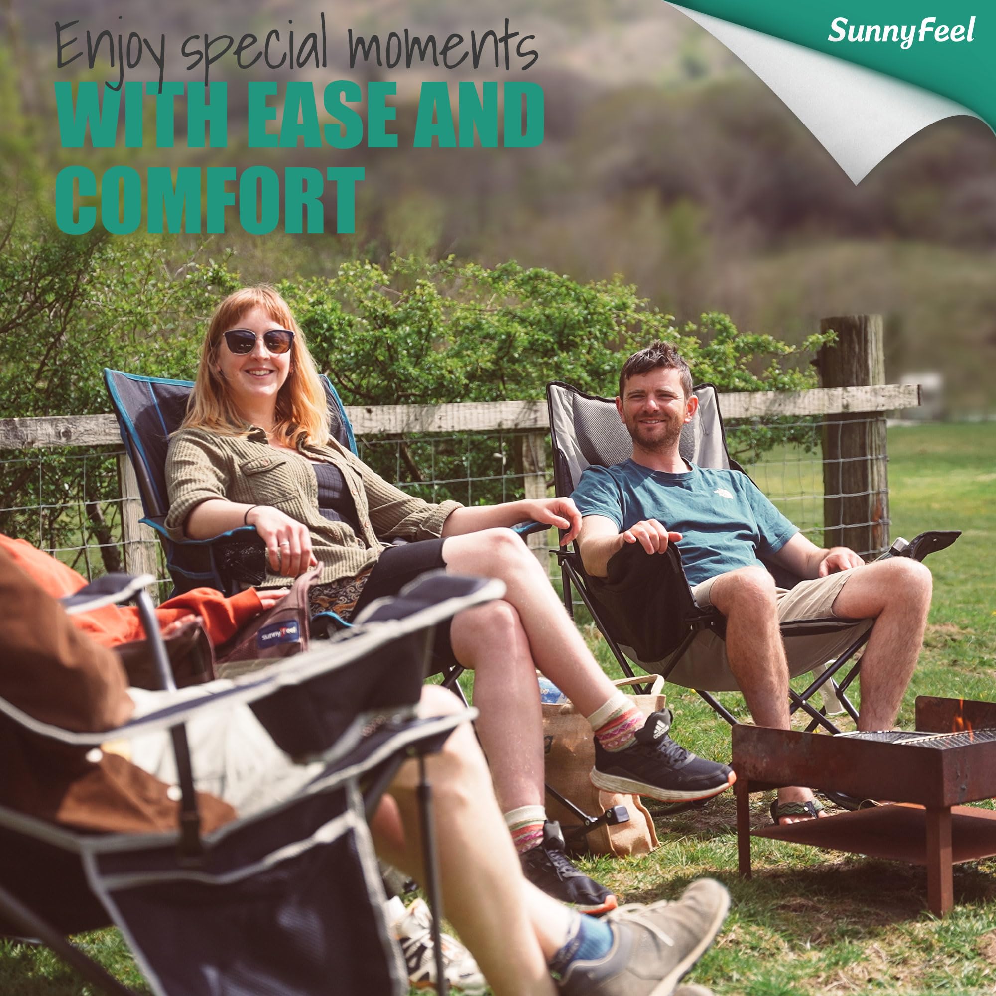 SunnyFeel chair carry bag with straps for quick portability.