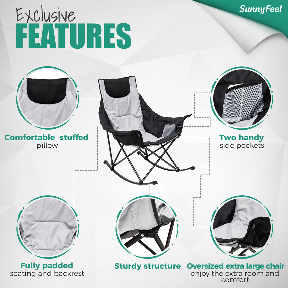 SUNNYFEEL side-pocket storage holds sunglasses, phone, and essentials within reach