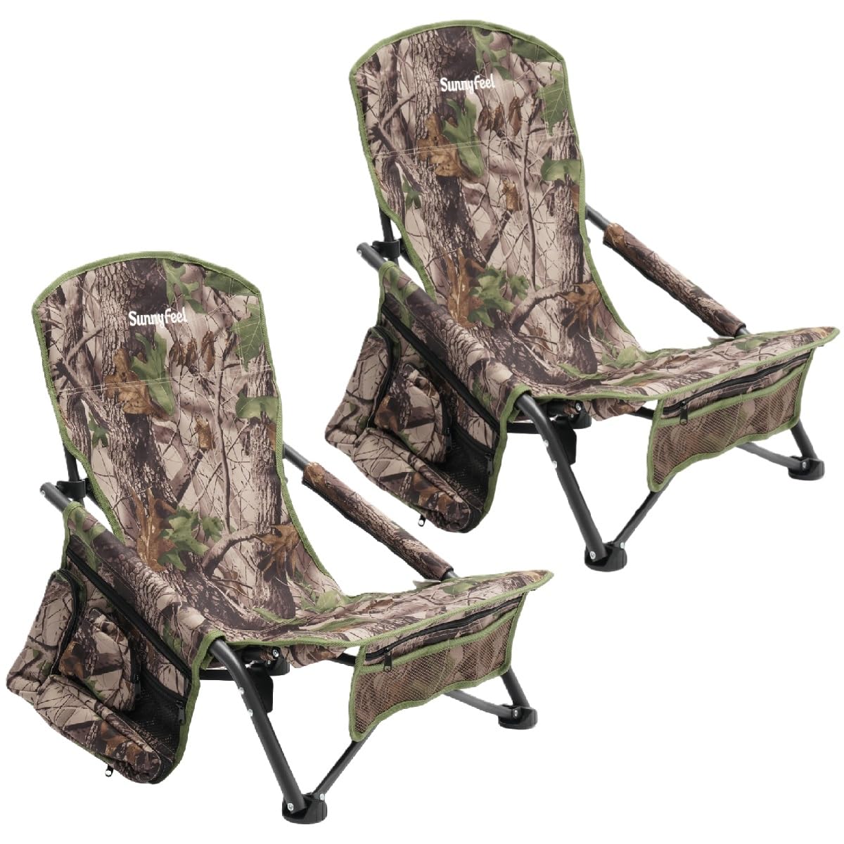 SUNNYFEEL turkey hunting chair folded view with carry bag enables easy transport during hunts