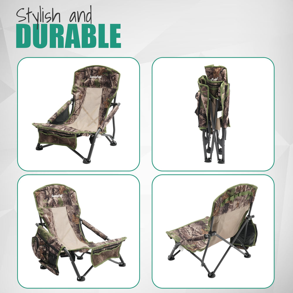 SunnyFeel turkey hunting chair sturdy steel frame supports up to 300 lbs