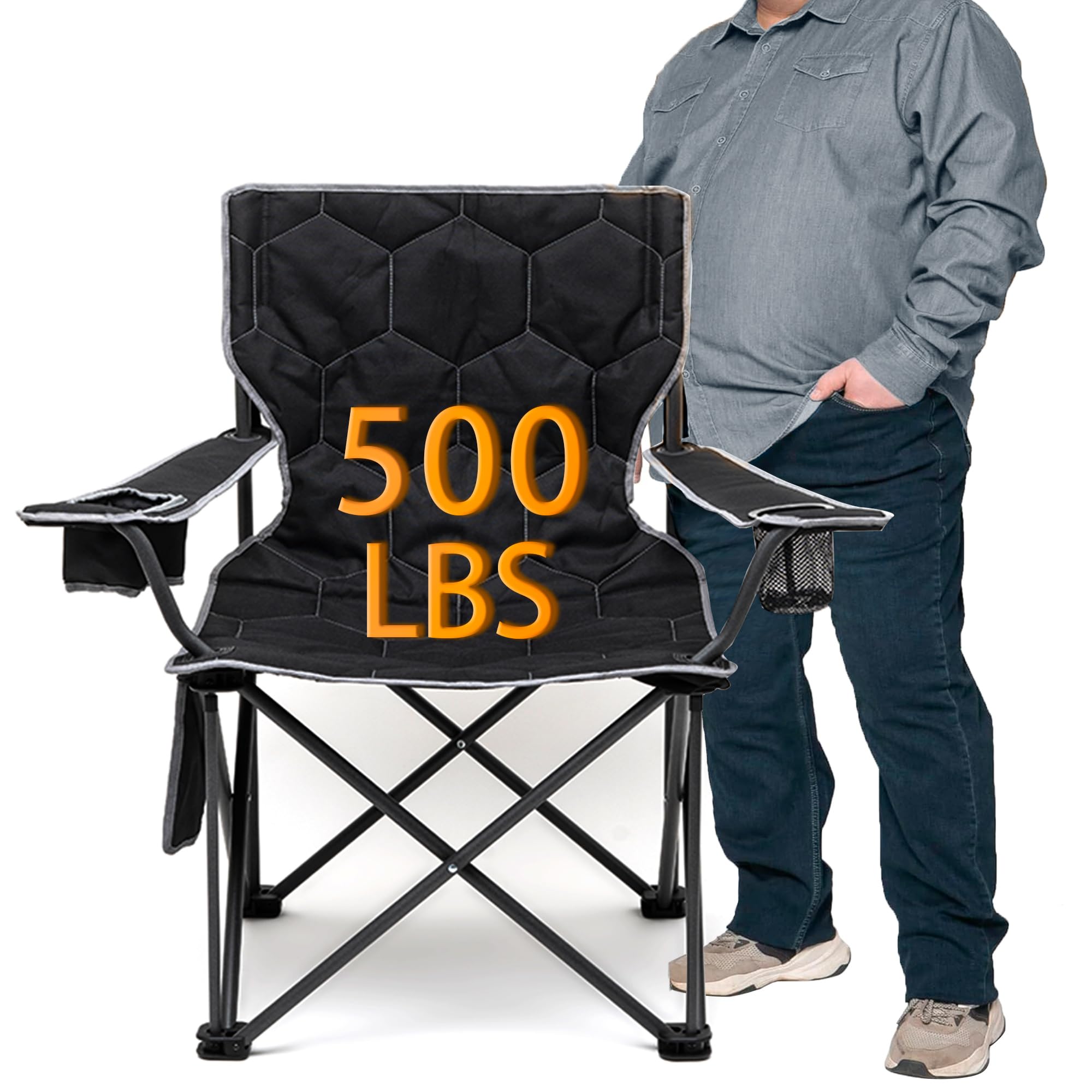 SUNNYFEEL XL chair assembled view shows sturdy frame for all-day outdoor seating.