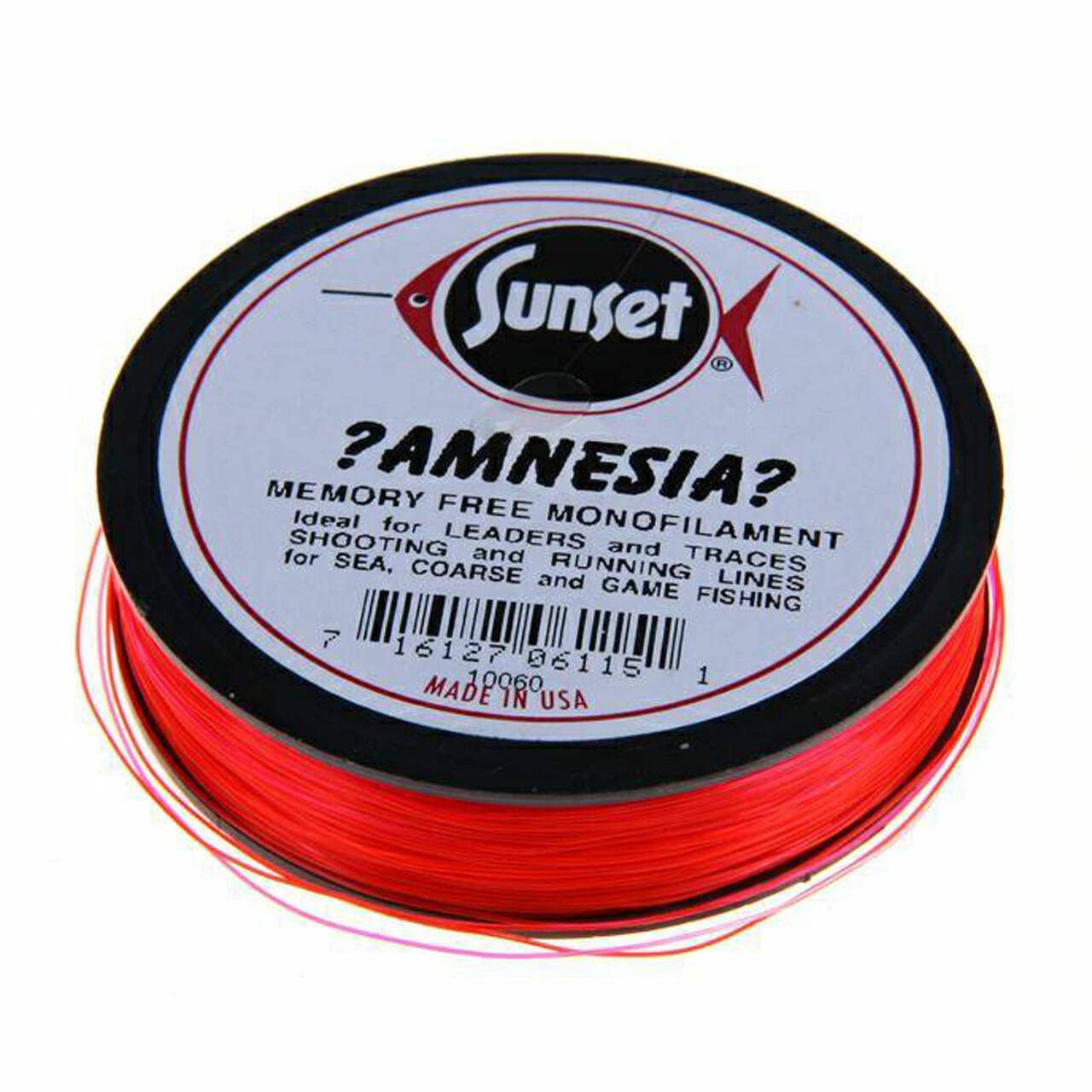 Sunset Amnesia shooting line in fluorescent green enhances low-light visibility for fishing
