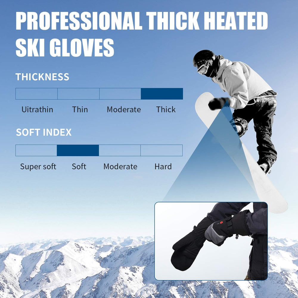 Sun Will heated mittens ready for skiing and winter sports