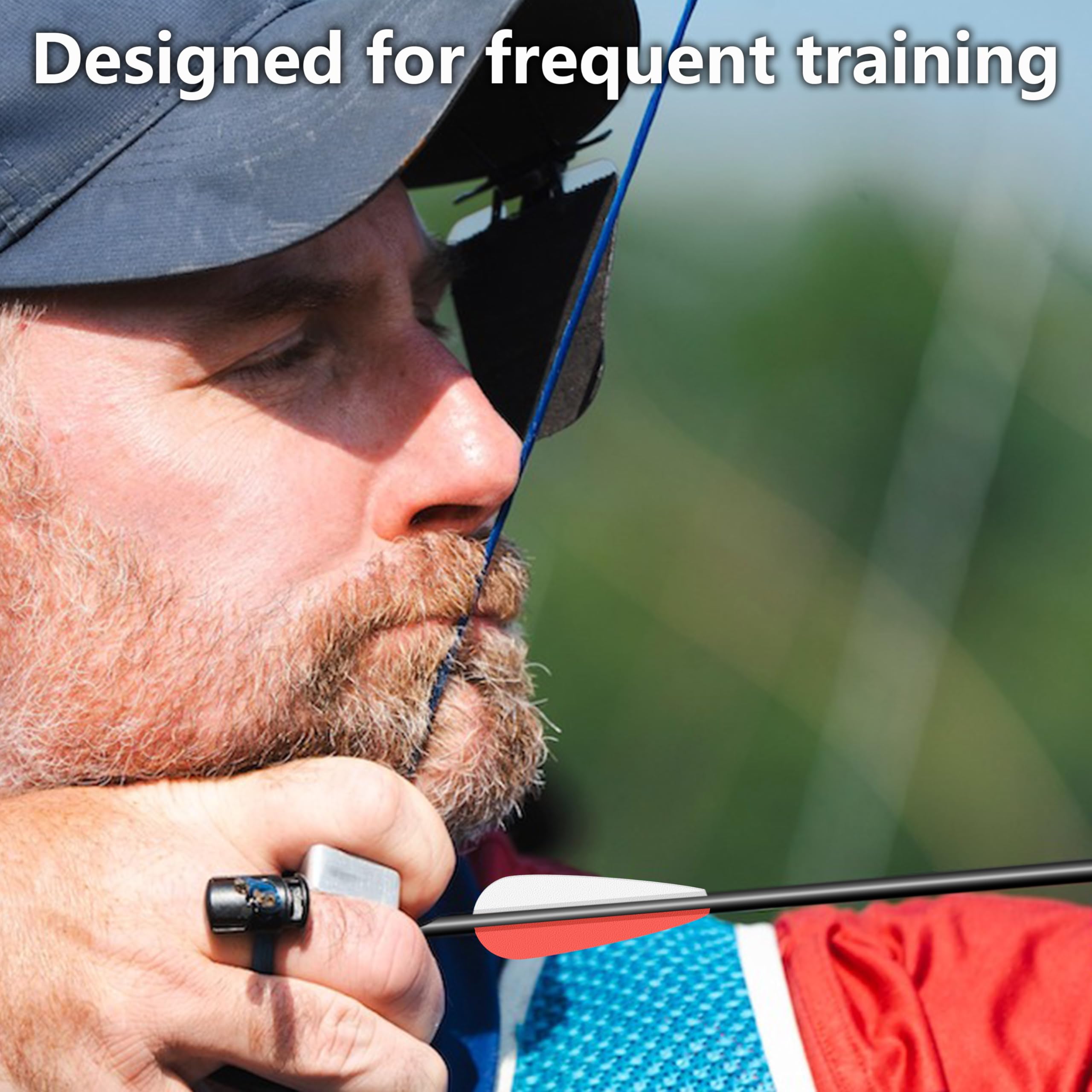 SUNYA Archery four-color vanes help track flight during drills