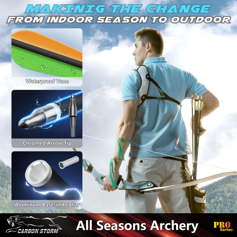 SUNYA carbon shaft arrows 30in durable design supports consistent shots