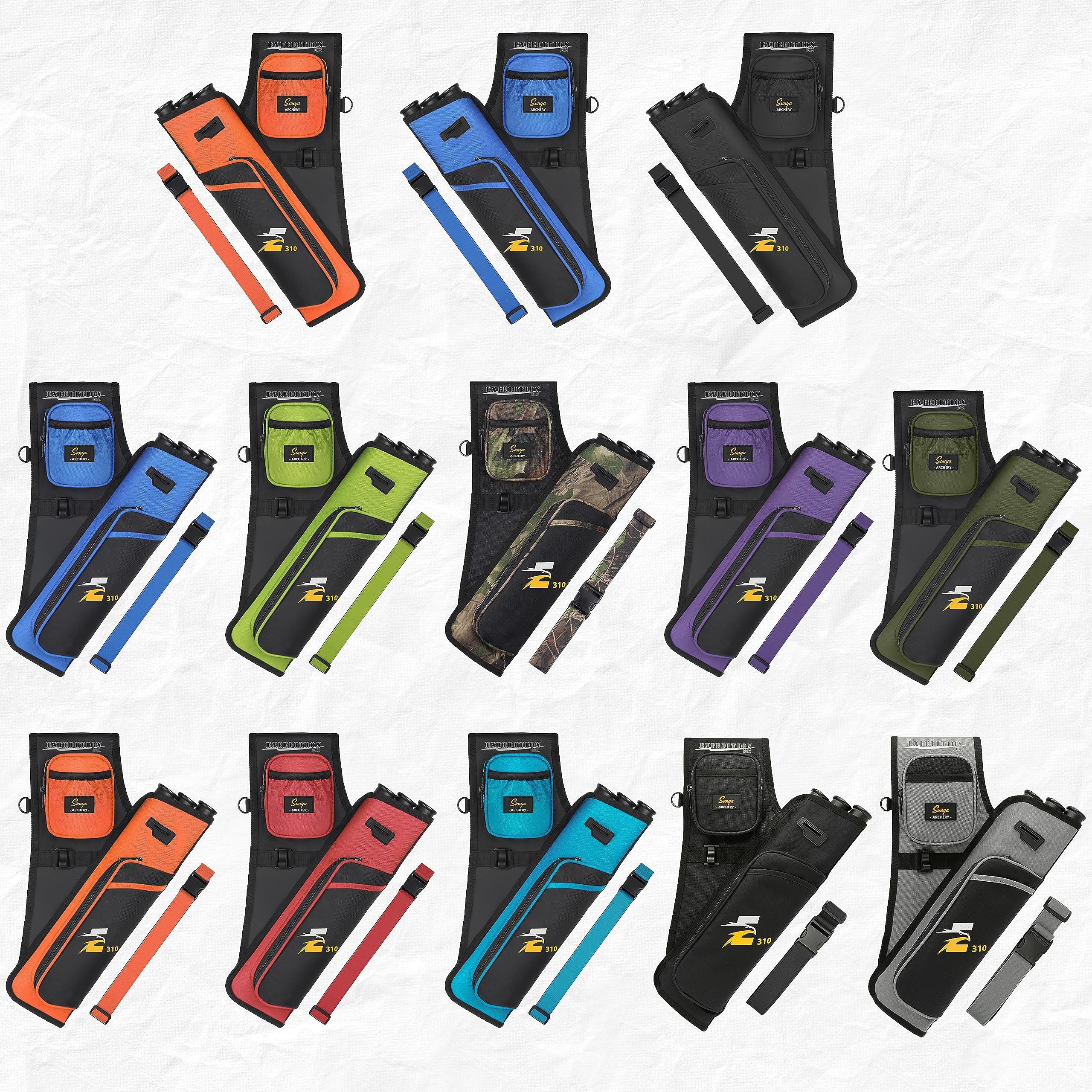 SUNYA Archery Hip Quiver adjustable-belt delivers comfortable right-handed fit