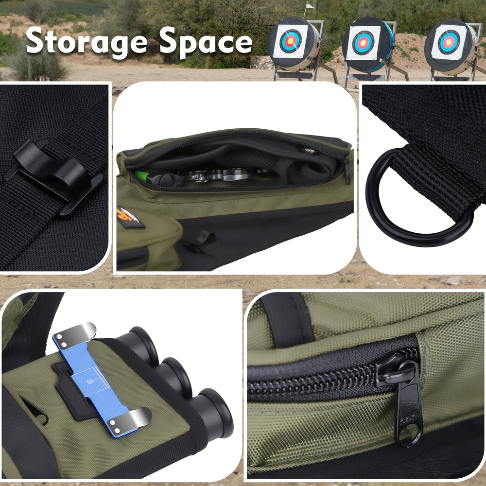 SUNYA Archery Hip Quiver archery-accessories-hook demonstrates organized carry