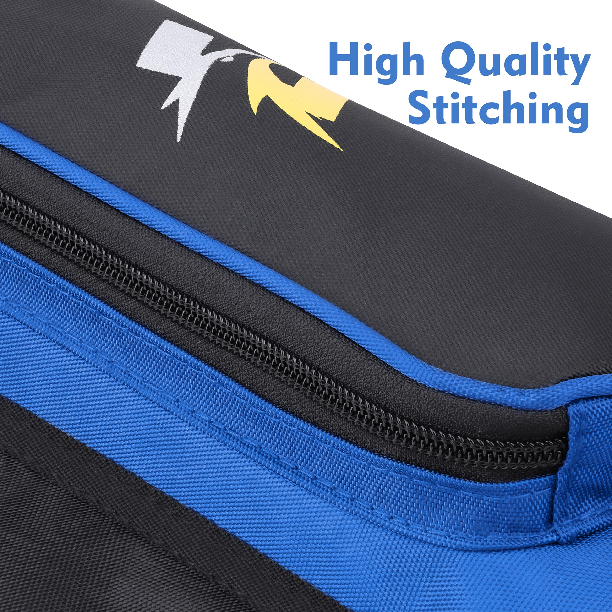 SUNYA archery hip quiver blue compact design balances weight for steadier draws