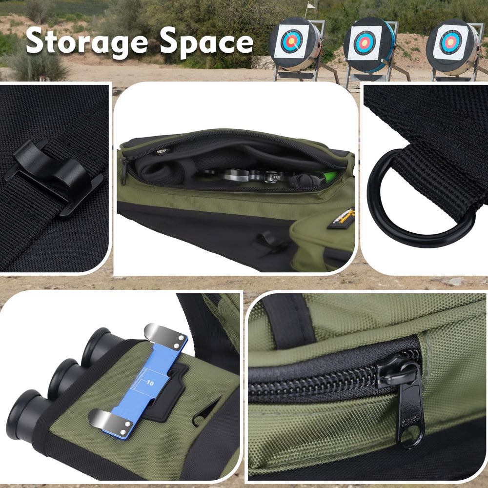 SUNYA D-loop ring and hooks keep accessories within reach