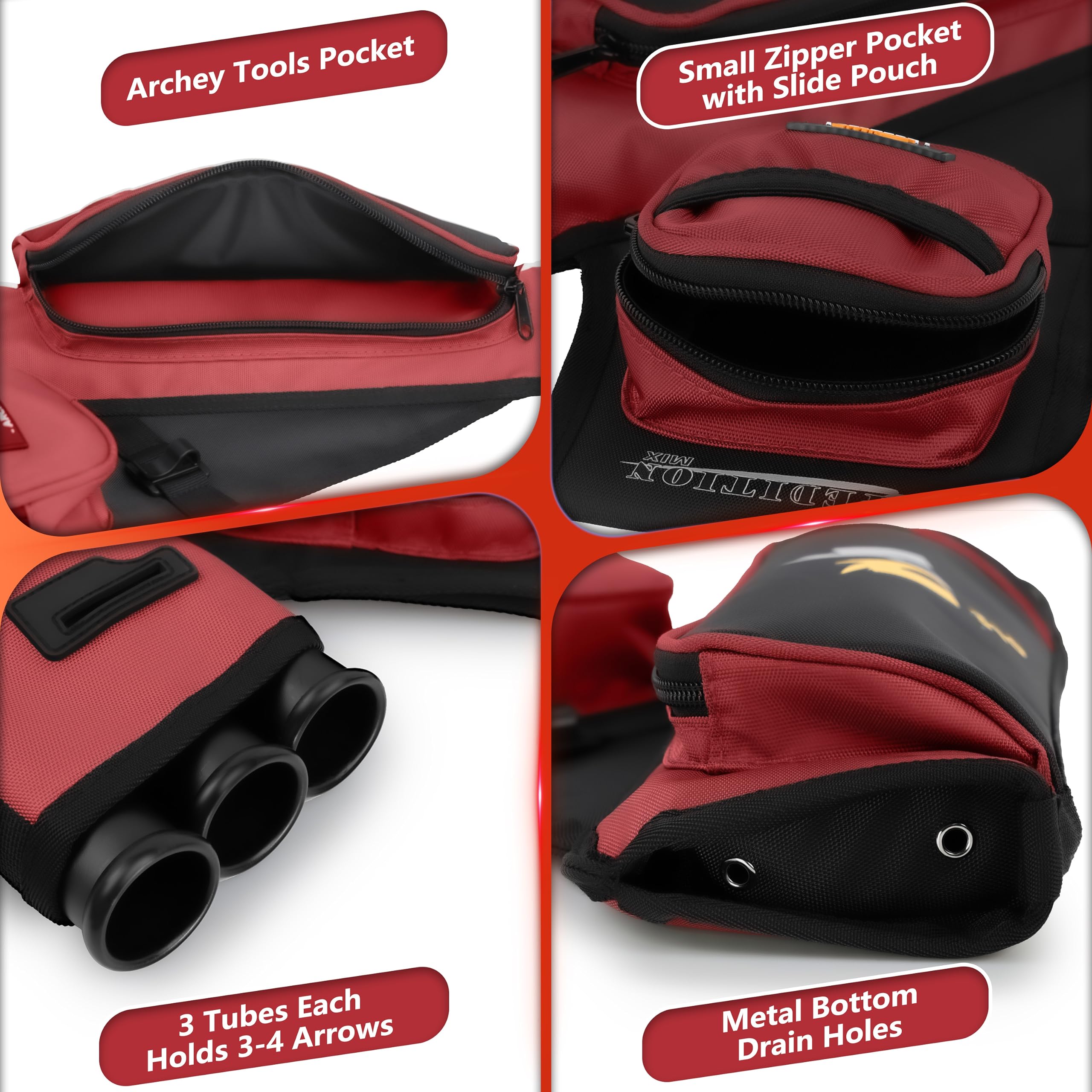 SUNYA Archery Hip Quiver D loop ring helps organize gear during practice