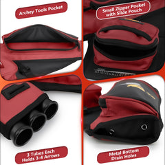 SUNYA Archery Hip Quiver D loop ring helps organize gear during practice