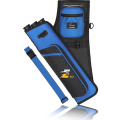 SUNYA Archery Hip Quiver left-hand blue main view for quick arrow access