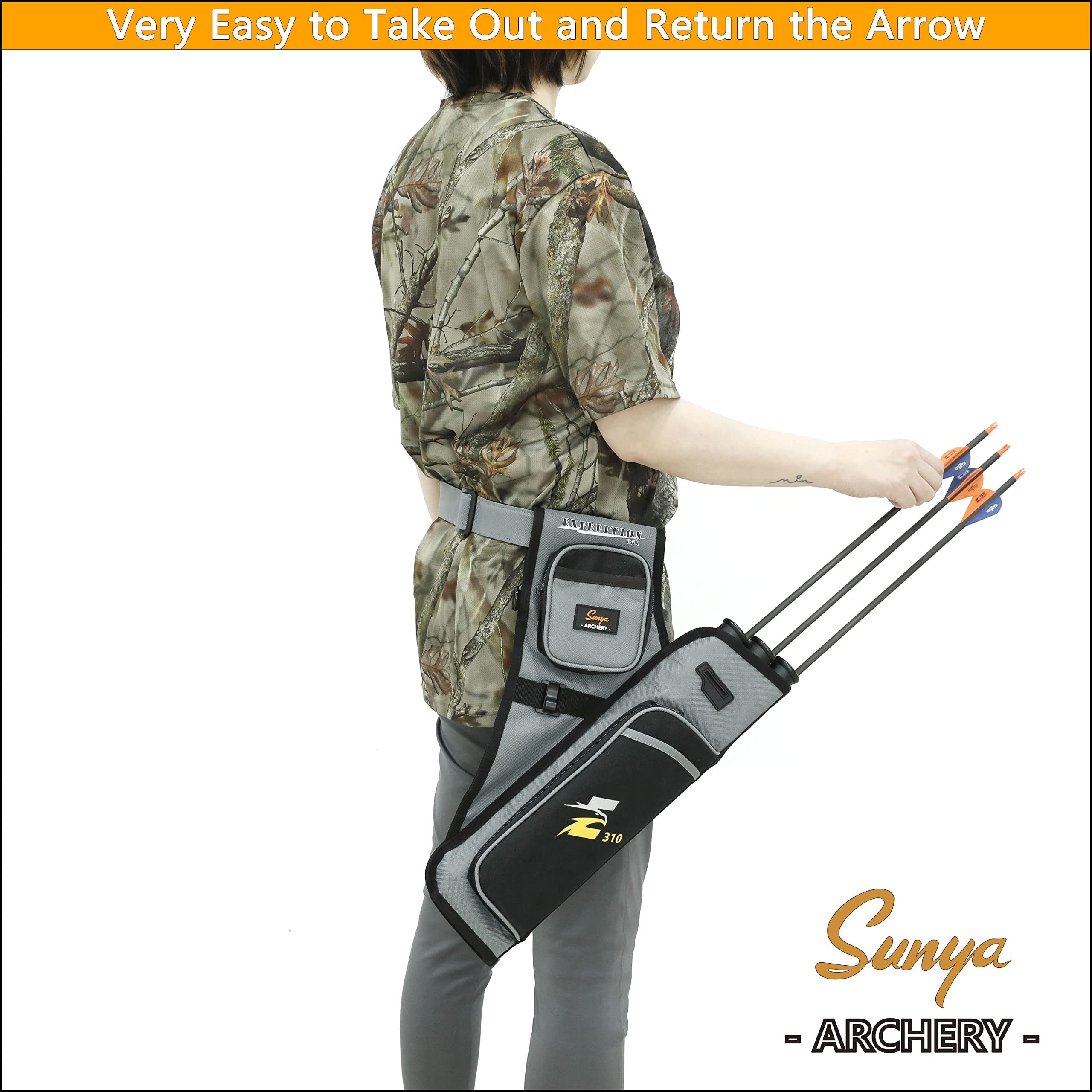 SUNYA hip quiver nylon belt shown for adjustable comfort during practice