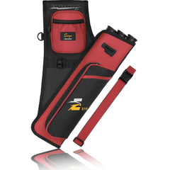 SUNYA Archery Hip Quiver side view shows three tube layout for ready arrows