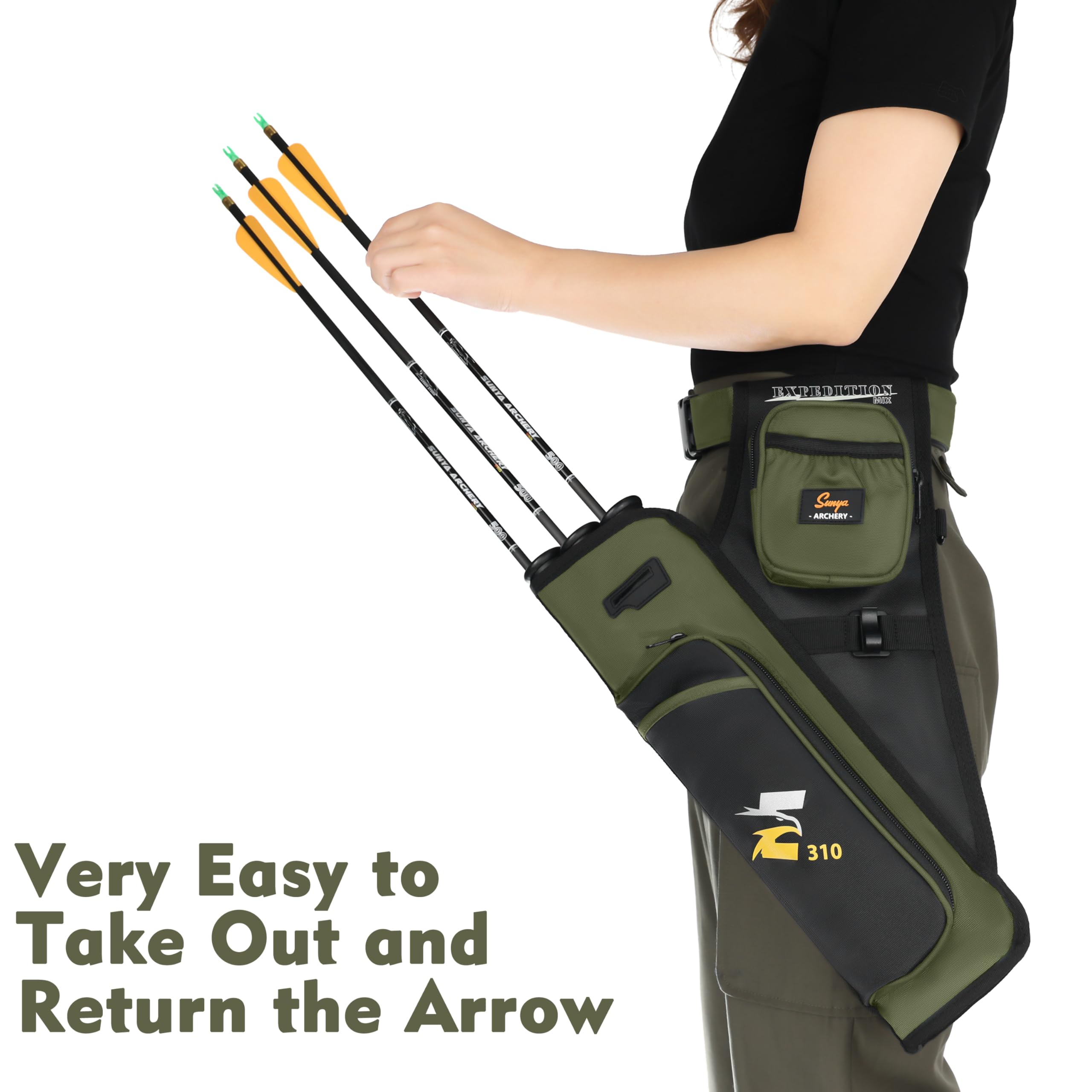 SUNYA 3-arrow tubes hold 12-16 arrows for compound or recurve bows