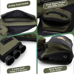 SUNYA Archery Hip Quiver t-square-slot supports on-field measurements