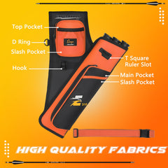 SUNYA hip quiver features adjustable waist belt for comfortable wear.
