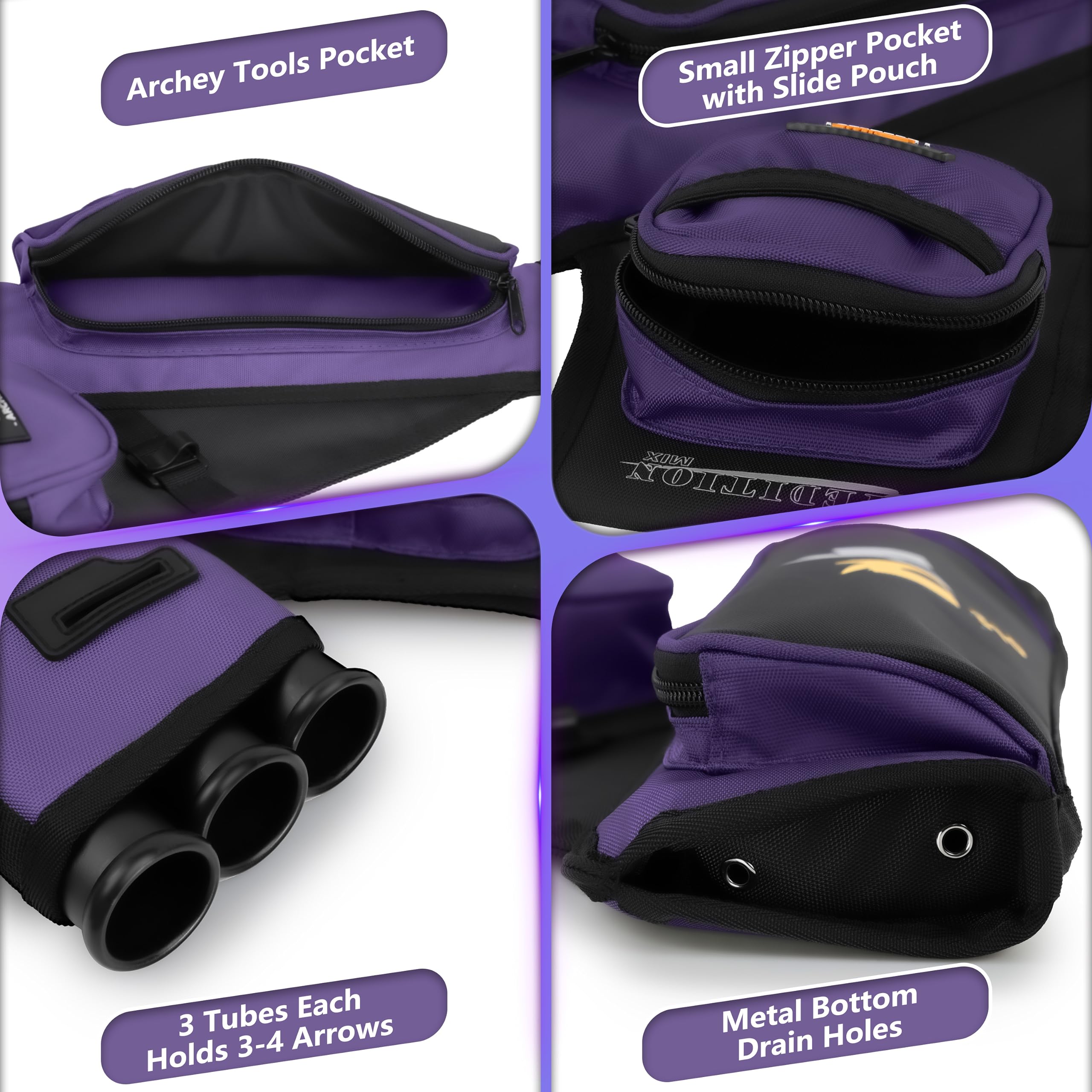 SUNYA archery hip quiver waist belt offers adjustable fit for comfortable all-day practice.