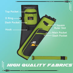 SUNYA hip quiver waist belt supports comfortable, secure fit during practice.