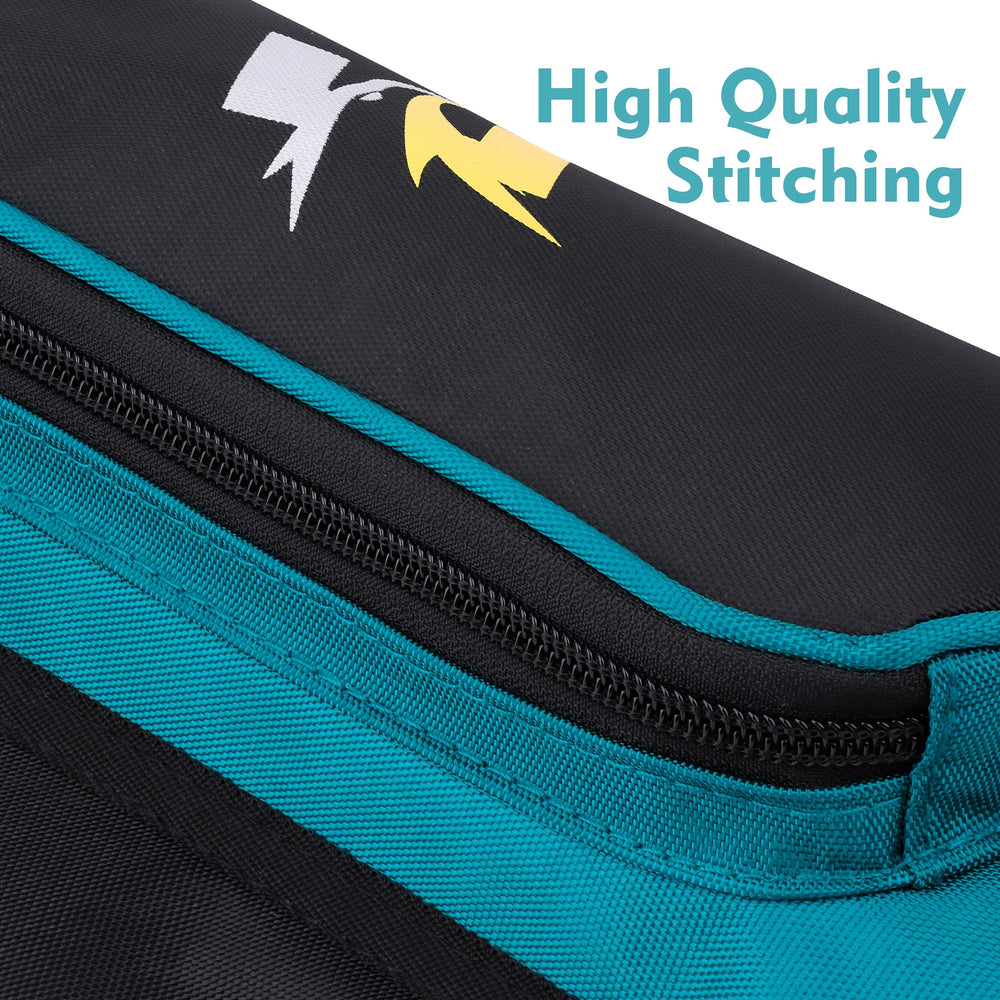 SUNYA Archery Hip Quiver zipper-detail image shows durable zippers for smooth access.