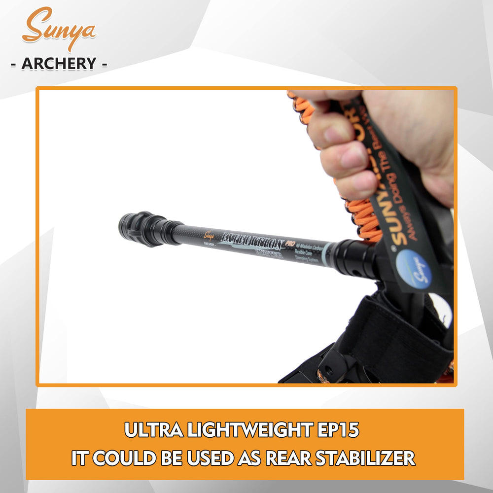 SUNYA Expedition Pro matte-black end base adds durable, stealthy finish.