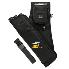 SUNYA left-handed archery hip quiver main body keeps arrows secure during practice
