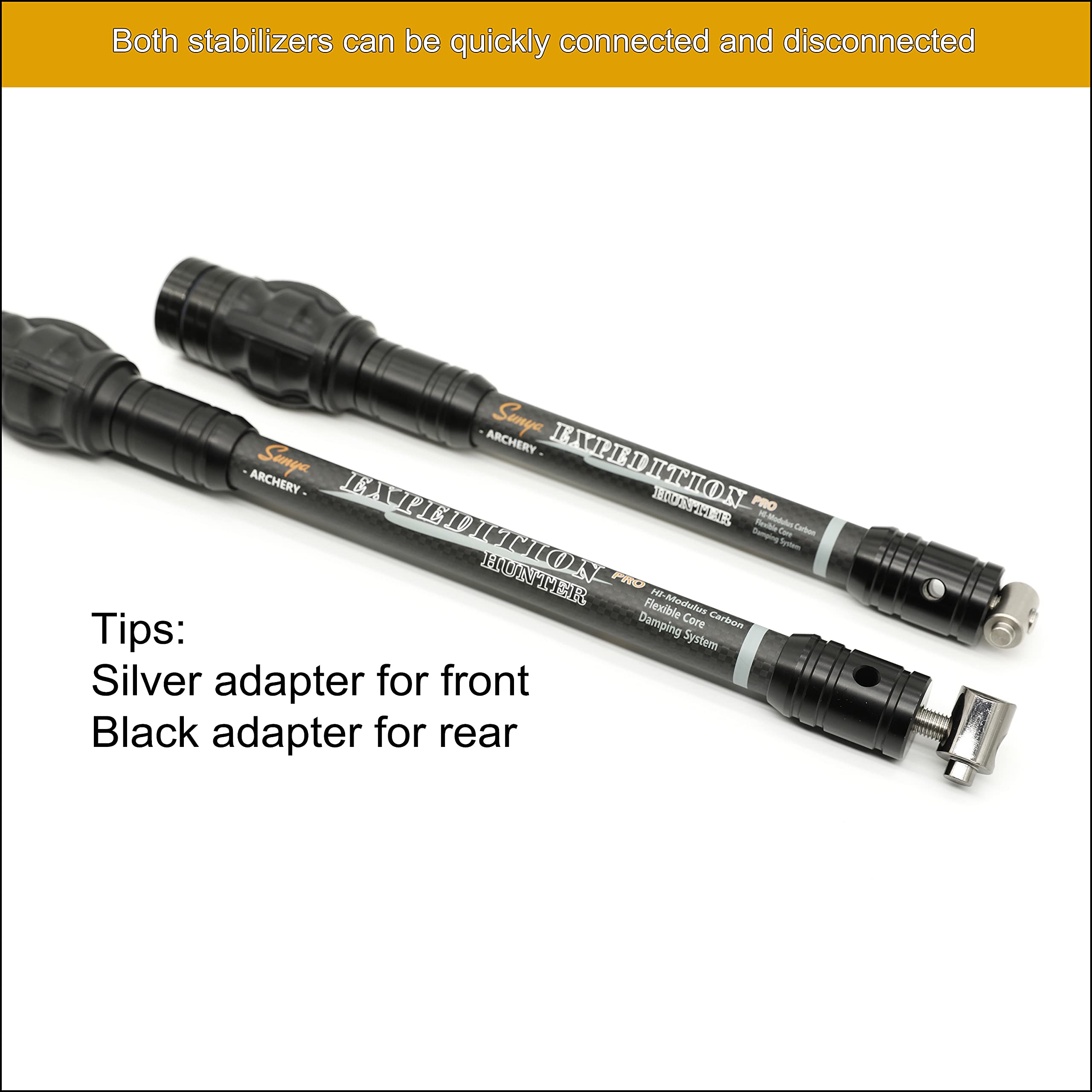 SUNYA matte black end base provides durable, low-glare appearance
