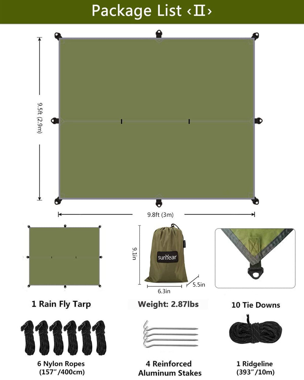 Sunyear-compact-pack demonstrates the kit's portable, lightweight carrying bag for easy travel.