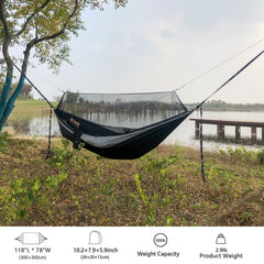 Sunyear hammock 500lbs capacity supports comfortable lounging.