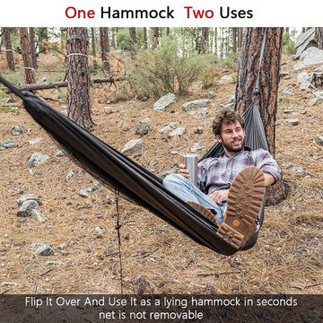 Sunyear foldable hammock doubles as portable travel companion.
