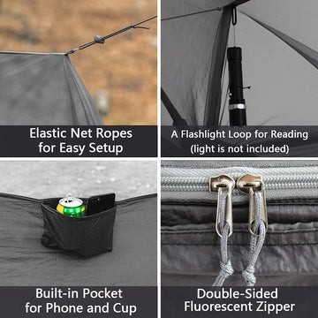 Sunyear hammock foldable-travel design promises compact packing.