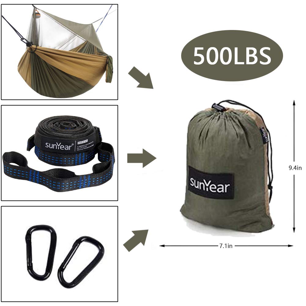 Sunyear hammock in-use-nature shows relaxed comfort under trees.